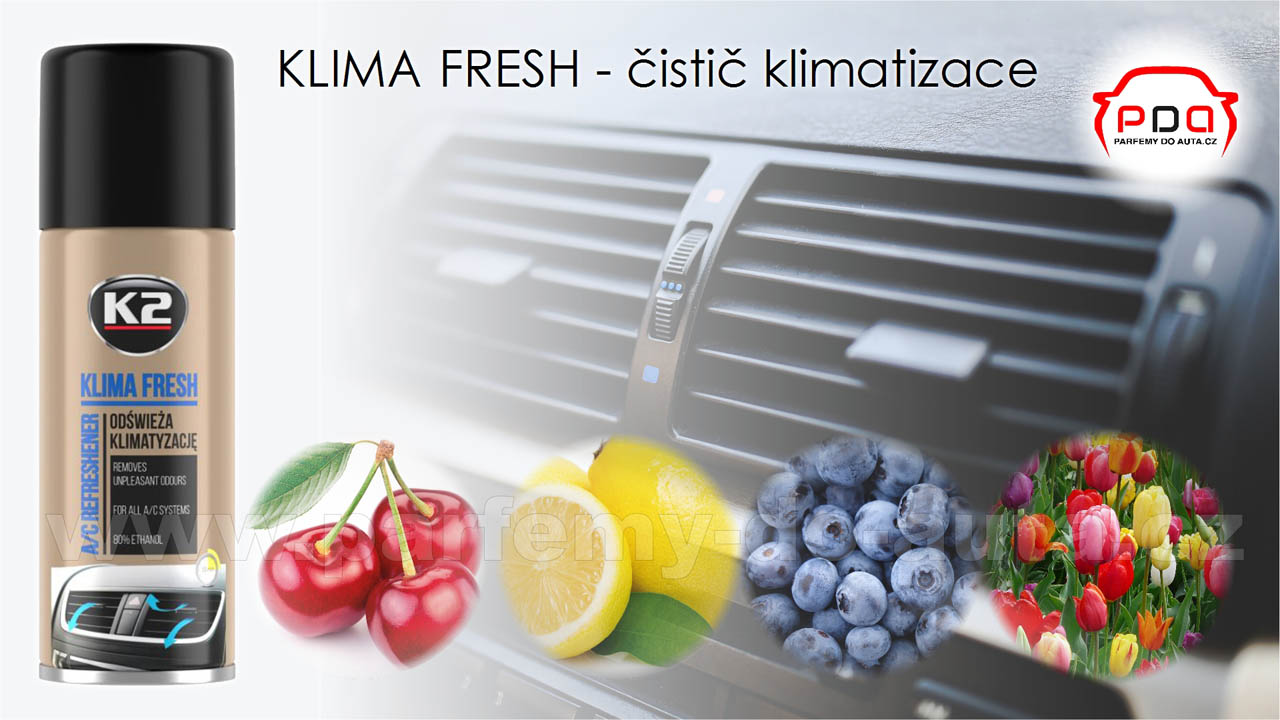 K2 Klima Fresh čistič klimatizace automobilu ve spreji s vůní 150ml